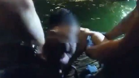 La Policía compartió el video en su cuenta de Twitter.