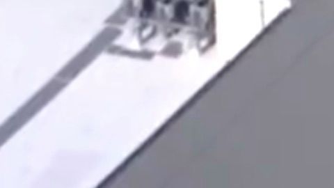 Imagen aérea cedia por Fox26AM del lugar del accidente.