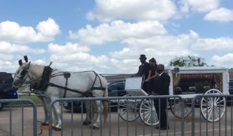 La carroza de Vanessa Guillén.