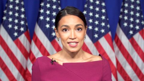 El discurso de Ocasio-Cortez era uno de los más esperados de la noche del martes.