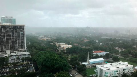 La tormenta tropical Isaías en a la costa oeste de Florida con rachas de vientos máximos de 65 m/h, mucho más suaves de las que se esperaban.