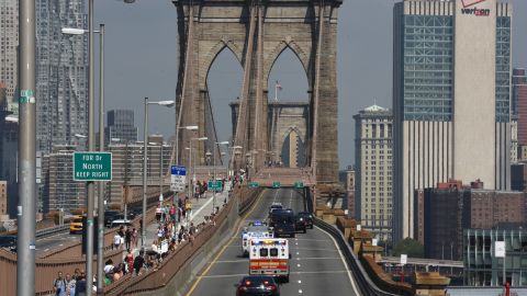 Brooklyn Bridge, ícono de Nueva York desde 1883.