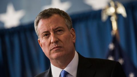 Alcalde de NYC, Bill de Blasio.