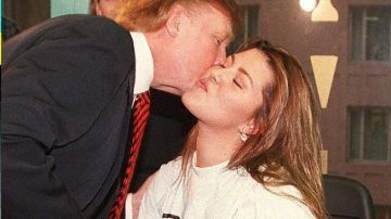 Alicia Machado y Donald Trump.