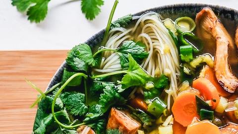 pasta y vegetales