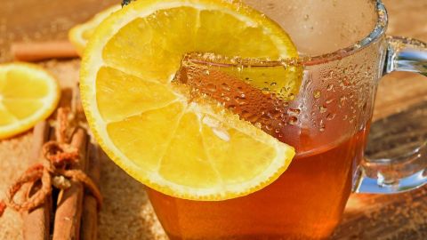 Té de canela y limón.