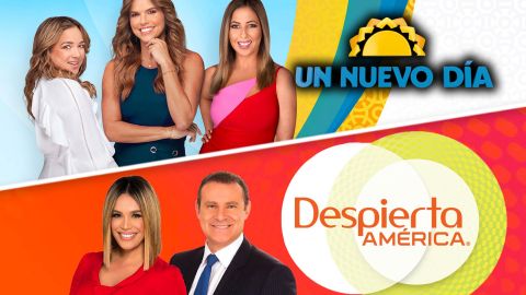 'Un nuevo día' de Telemundo y 'Despierta América' de Univision.