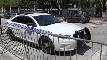 Un vehículo de la policía de la ciudad de Miami.