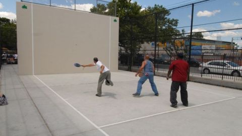 Squash on the handball courts at Robert Venable Park