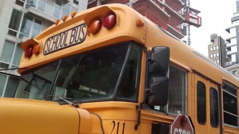 Bus escolar en Nueva York