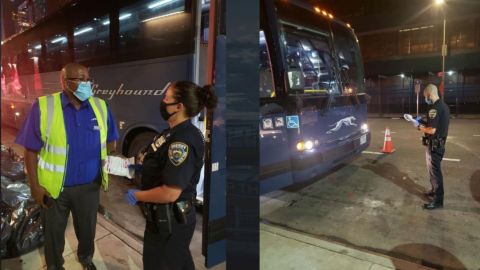 Los alguaciles de la Ciudad pararán a los autobuses que lleguen a la terminal de autobuses de la calle 42.