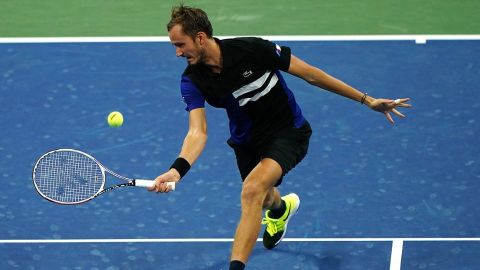 Daniil Medvedev en acción contra Christopher O'Connell.