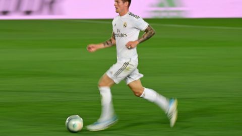 Tony Kroos en un partido con el Real Madrid.