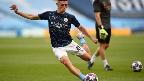 Phil Foden con el Manchester City.