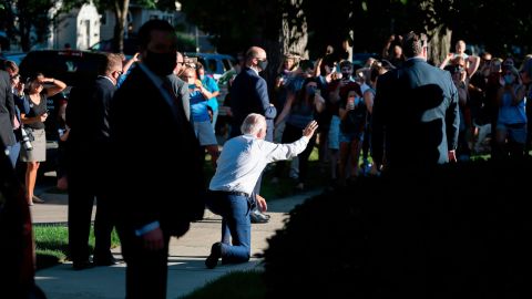 El abogado de Blake elogió la visita y la actitud de Biden.