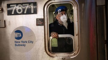 Primer vagón de un tren del MTA.