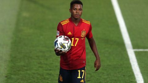 Ansu Fati con la selección española.