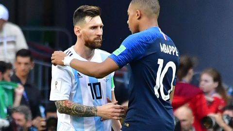 Lionel Messi y Kylian Mbappé.