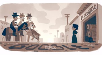 El doodle de Jovita Idar con el que Google la homenajea este 21 de septiembre de 2020.