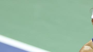 La belga Elise Mertens, durante su partido ante la estadounidense Unidos Sofia Kenin.