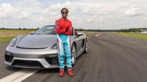 Chloe Chambers ganadora del récord Guinness. / Foto: Porsche.