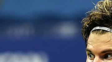Dominic Thiem durante el partido contra el croata Marin Cilic.