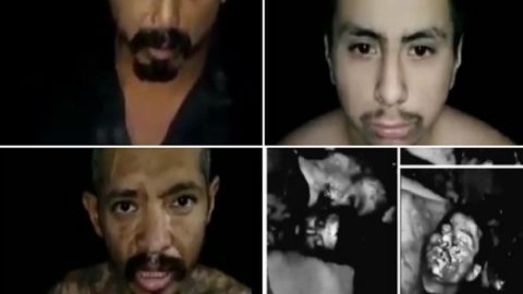 VIDEO: Sicarios interrogan y le cortan la cabeza a tres presuntos ladrones