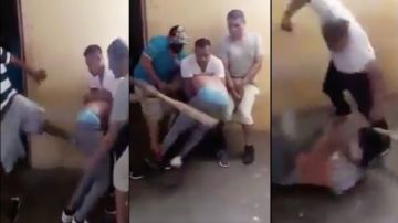 VIDEO: A tablazos narcos interrogan a hombre dentro de cárcel para después "molerlo" a golpes