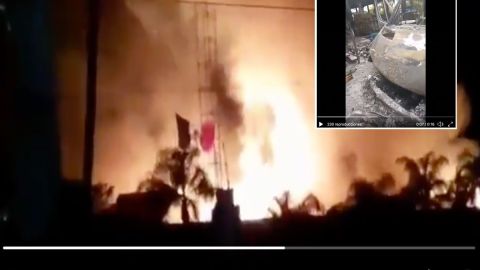 VIDEO: Sicarios balean y queman restaurante, había al menos 2 personas adentro