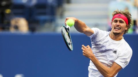 Alexander Zverev durante su partido de semifinal ante el español Pablo Carreño.