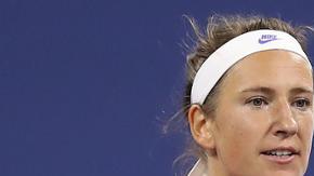La bielorrusa Victoria Azarenka , tras vencer a la joven polaca Iga Swiatek.
