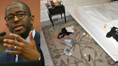 Andrew Gillum, excandidato a la gobernación de Florida, fue hallado desnudo y junto a otro hombre, un conocido actor porno gay, en la habitación del hotel Mondrian de Miami Beach.