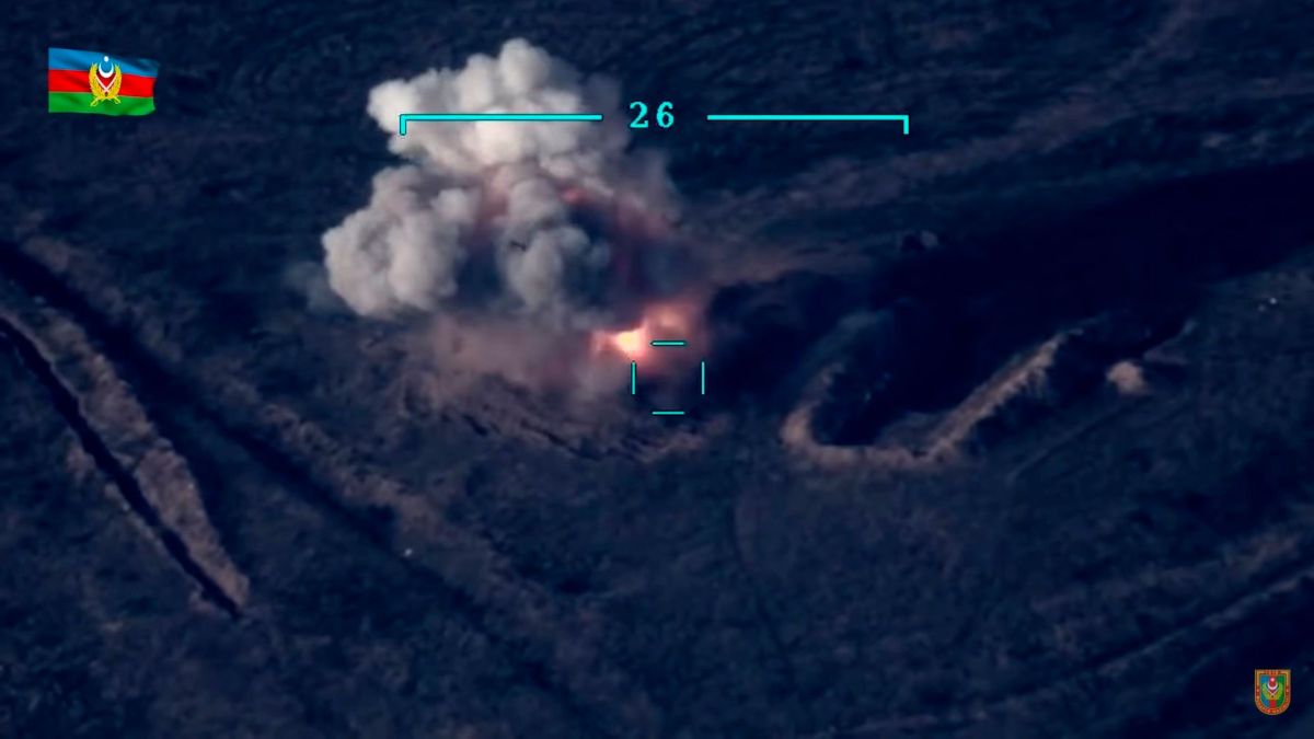 Video del gobierno de Azerbaiyán sobre su bombardeo a Armenia.