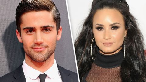 Max Ehrich y Demi Lovato.