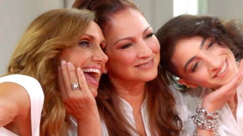 Lili Estefan, Gloria Estefan y Emily Estefan presentan 'Red Table Talk'.