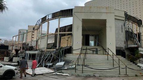 El huracán causó daños en Cancún, en el estado de Quintana Roo.