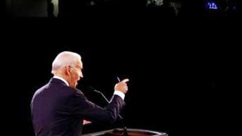 Biden y Trump en Belmont University, Nashville