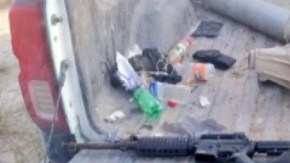 FOTOS: Cártel del Noreste se queda sin narcocampamento, tenían todo un arsenal cerca de la frontera