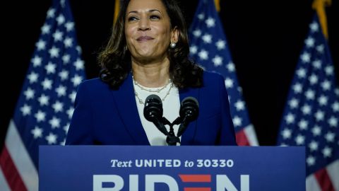 La senadora Kamala Harris es la compañera de boleta del exvicepresidente Joe Biden.