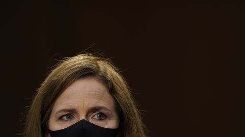 La jueza Amy Coney Barrett podría ser confirmada la próxima semana.