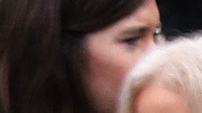 Chris Christie (C) con los invitados en el Rose Garden tras la nominación de Barrett al Supremo realizada por Trump.