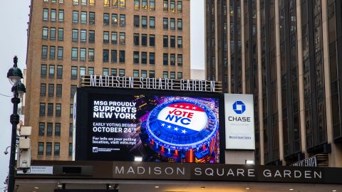 Madison Square Garden es mega centro electoral