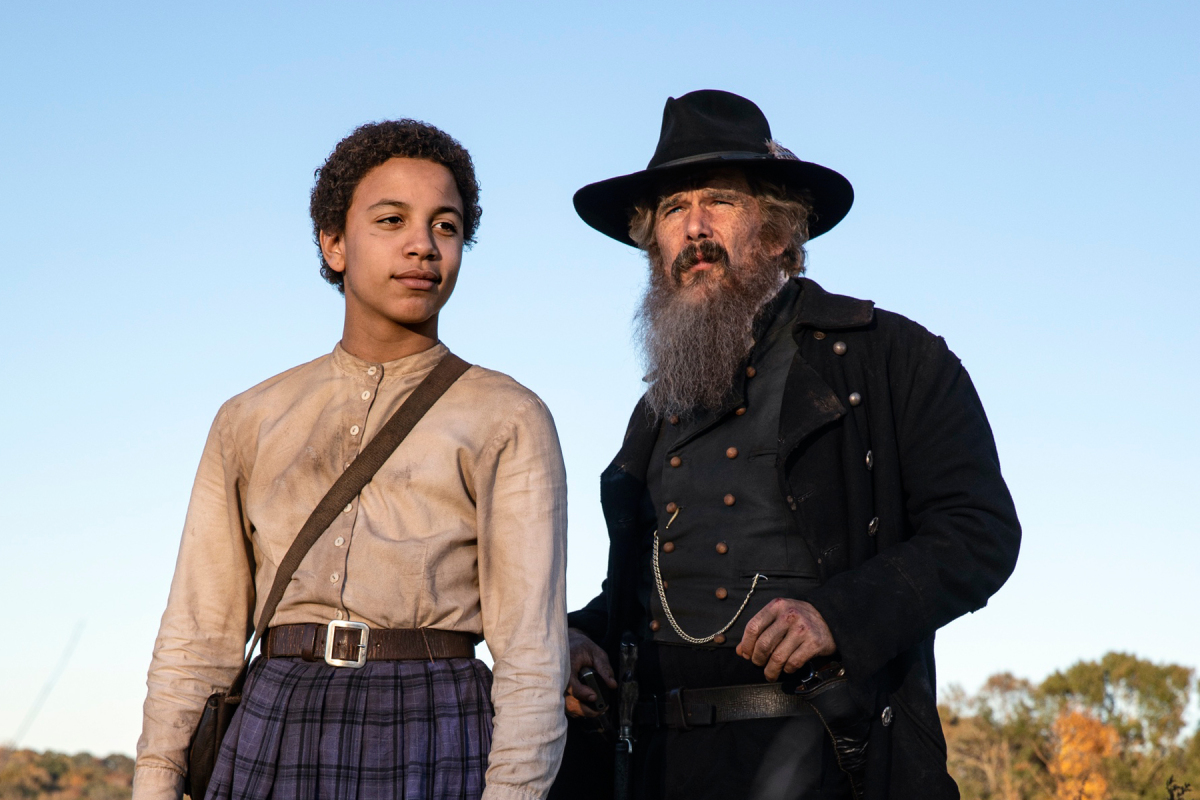 Joshua Caleb Johnson como Onion y Ethan Hawke como John Brown en The Good Lord Bird.