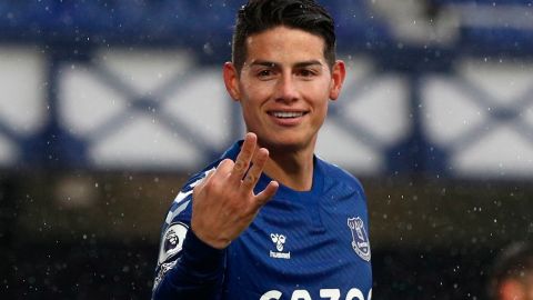 Con el Everton James ha anotado 3 veces más que en toda la campaña pasada con el Real Madrid.