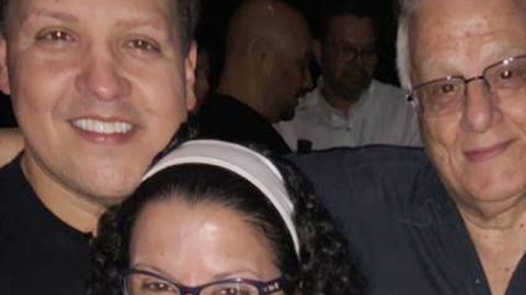 Raúl González junto a su familia