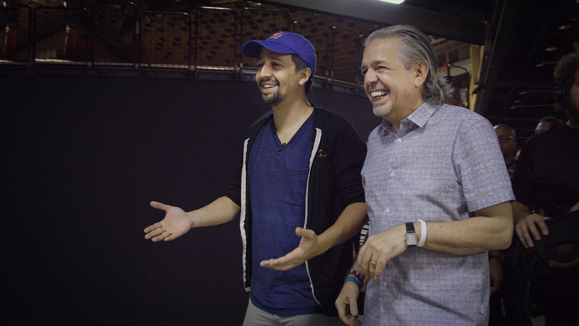 Lin-Manuel Miranda con su padre Luis. / Foto: HBO