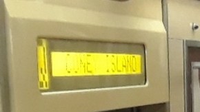 Pocos pasajeros en el Metro de NYC.