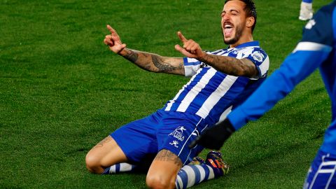 Joselu fue el autor del segundo gol de los albiazules.