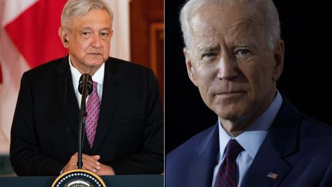 El presidente mexicano Andrés Manuel López Obrador y el presidente electo Joe Biden.