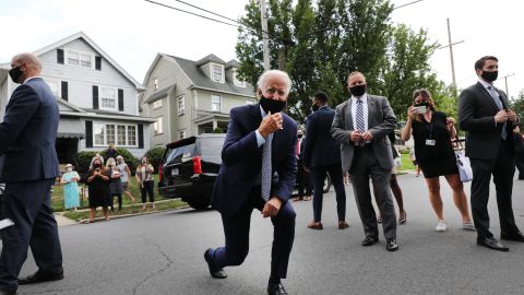 Biden se lesionó el sábado.
